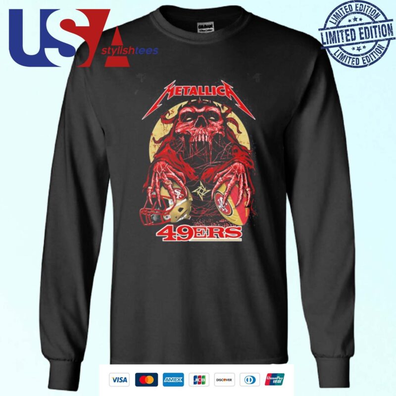 Skull Metallica San Francisco 49ers 2024 Sweater