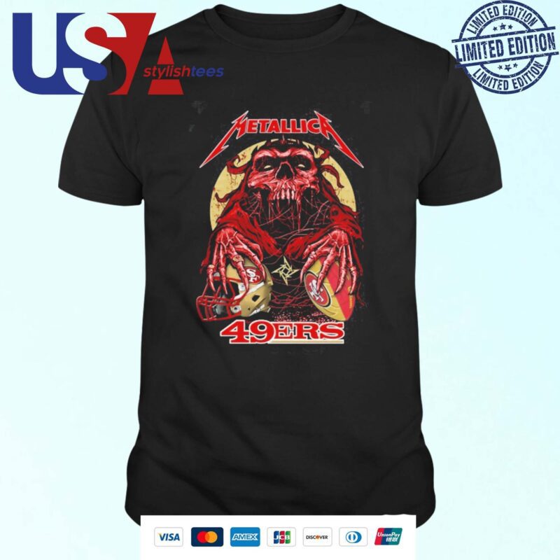 Skull Metallica San Francisco 49ers 2024 T-shirt