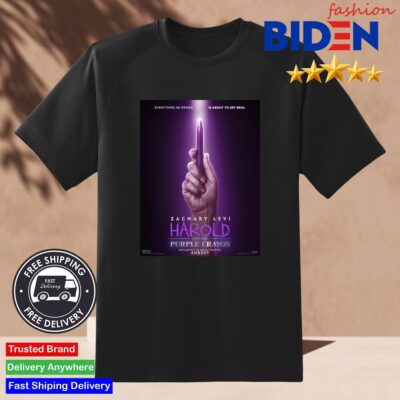 Official Harold And The Purple Crayon Starring Zachary Levi Exclusively In Theaters On August Shirt