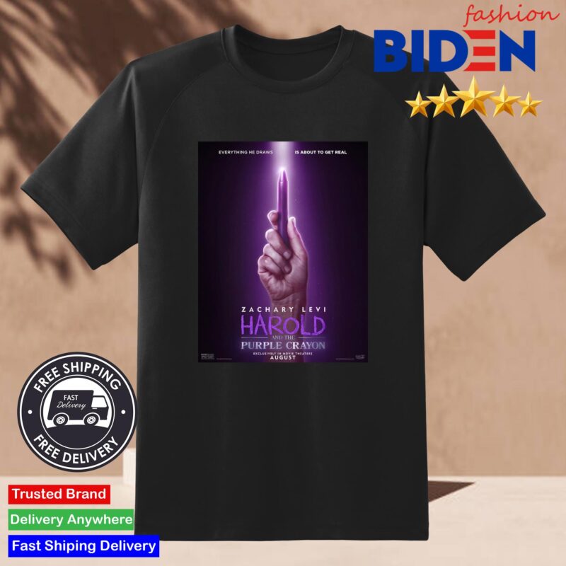 Official Harold And The Purple Crayon Starring Zachary Levi Exclusively In Theaters On August Shirt