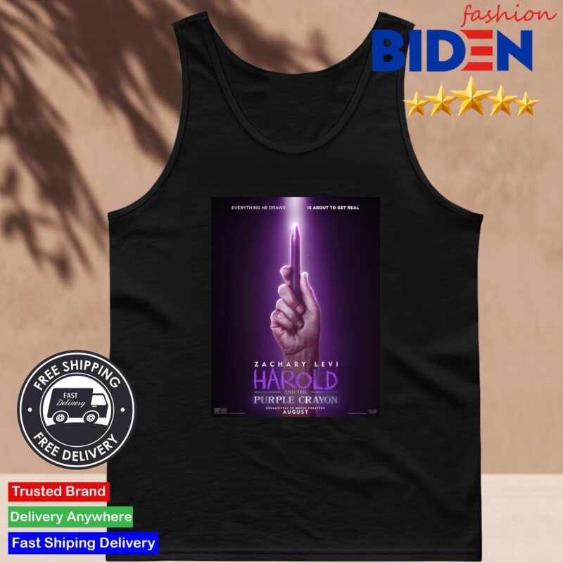 Official Harold And The Purple Crayon Starring Zachary Levi Exclusively In Theaters On August Shirt Tank Top Den