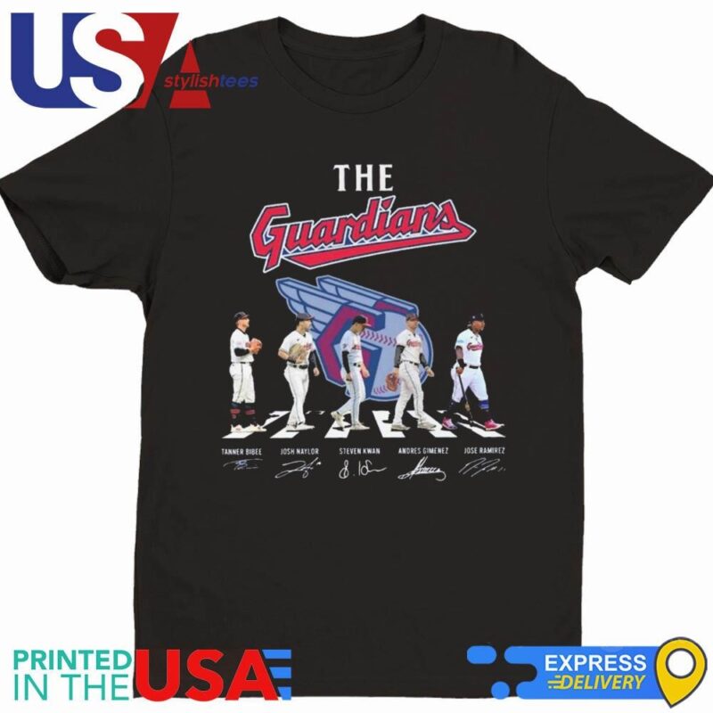 Cleveland Guardians Baseball Abbey Road Team The Guardians Legends Signatures Shirt