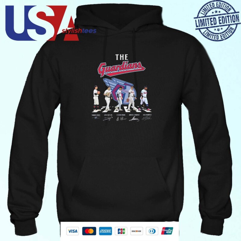 Cleveland Guardians Baseball Abbey Road Team The Guardians Legends Signatures Hoodie