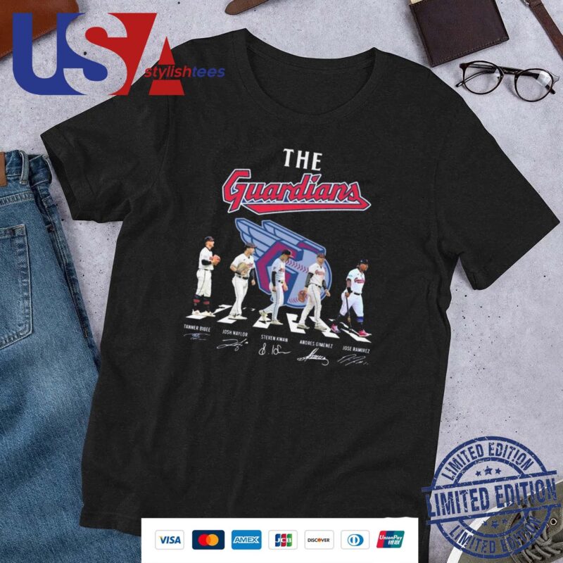 Cleveland Guardians Baseball Abbey Road Team The Guardians Legends Signatures Shirt