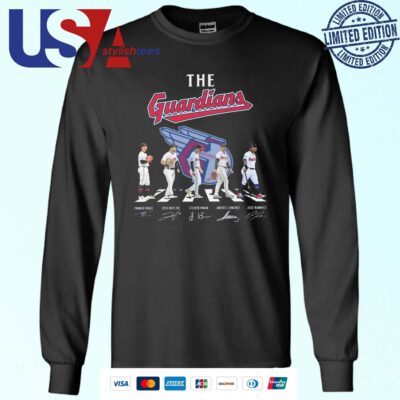 Cleveland Guardians Baseball Abbey Road Team The Guardians Legends Signatures Sweater