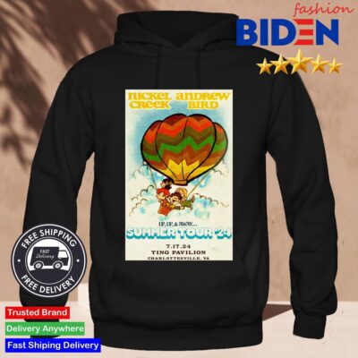 Nickel Creek And Andrew Bird July 7 2024 Ting Pavilion Charlottesville VA Hoodie