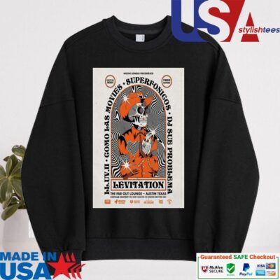 Official Levitation Oct 31 2024 The Far Out Lounge In Austin TX sweater