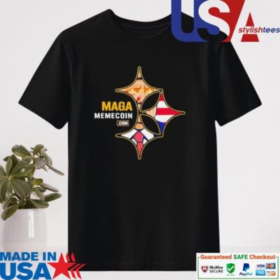 Official Maga Memecoin Trump Style Pittsburgh Steelers Logo Shirt