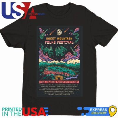 Rocky Mountain Folks Festival Aug 9-11 2024 Lyons CO Shirt