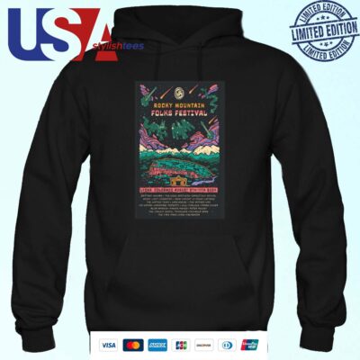 Rocky Mountain Folks Festival Aug 9-11 2024 Lyons CO Hoodie