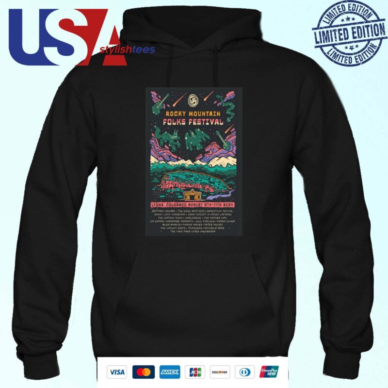 Rocky Mountain Folks Festival Aug 9-11 2024 Lyons CO Hoodie