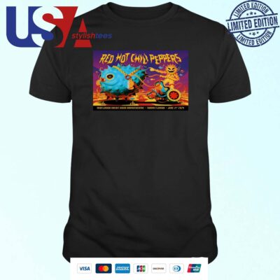 Official Red Hot Chili Peppers At MidFlorida Credit Union Amphitheatre In Tampa, FL On June 21 2024 T-shirt