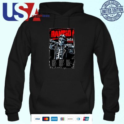 RANCID Tour 2024 Poster Hoodie