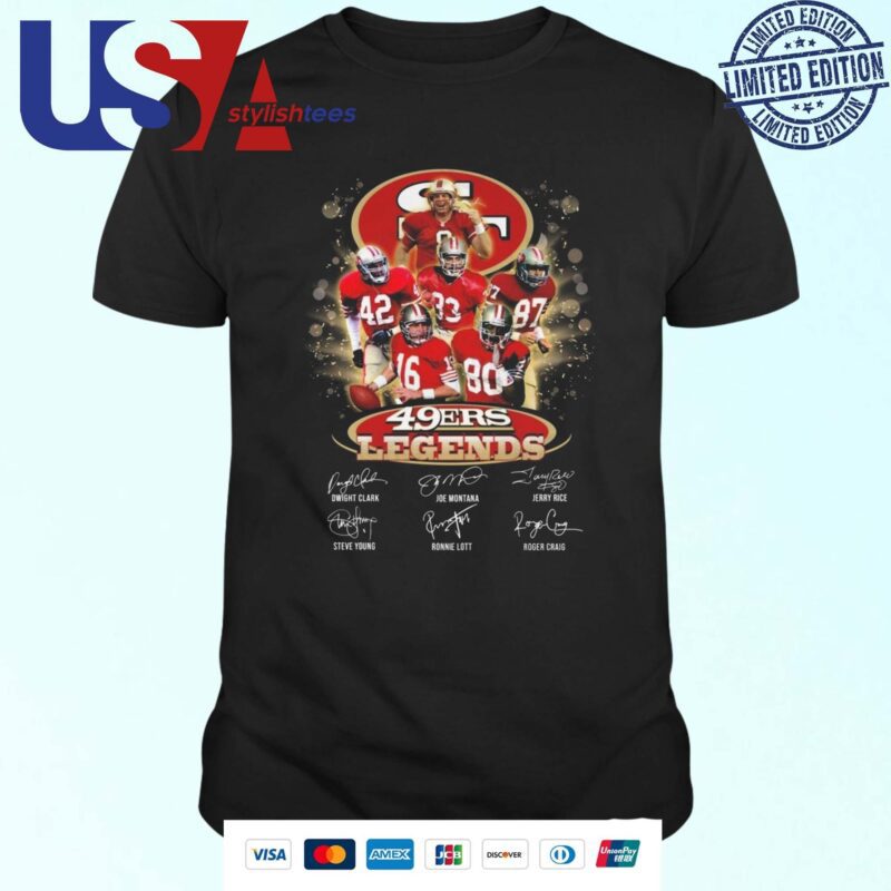 San Francisco 49ers Legends Signatures 2024 T-shirt