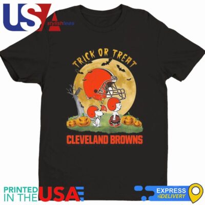 Trick Or Treat Cleveland Browns Halloween 2024 Shirt