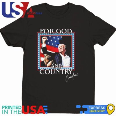 Official Trump Candace Owens For God And Country Trump Attempt Trump Shooting 2024 Shirt