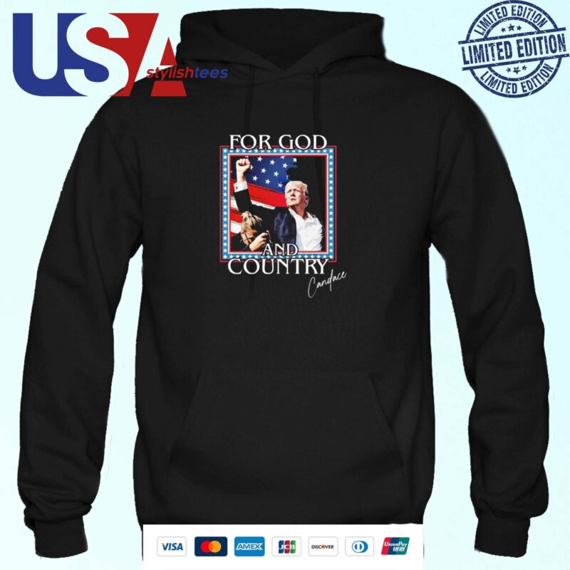 Official Trump Candace Owens For God And Country Trump Attempt Trump Shooting 2024 Hoodie