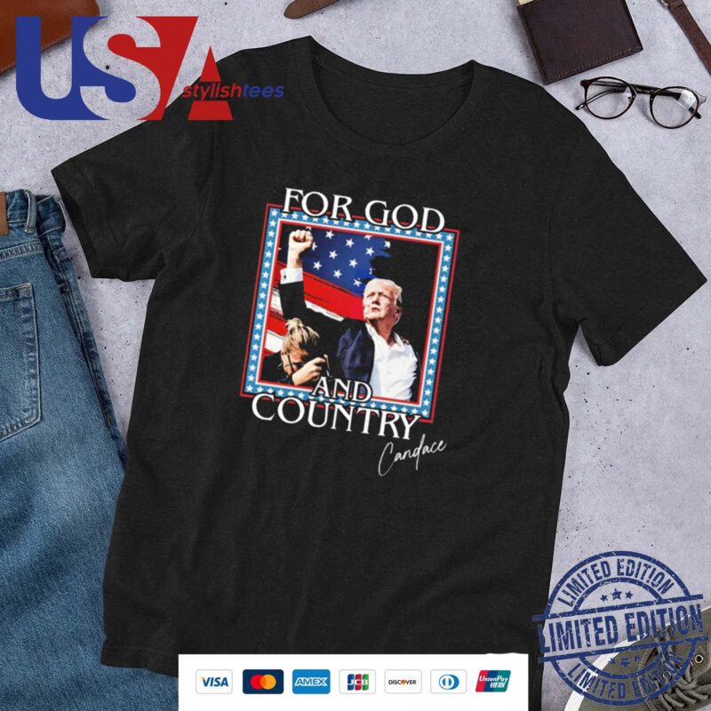 Official Trump Candace Owens For God And Country Trump Attempt Trump Shooting 2024 Shirt