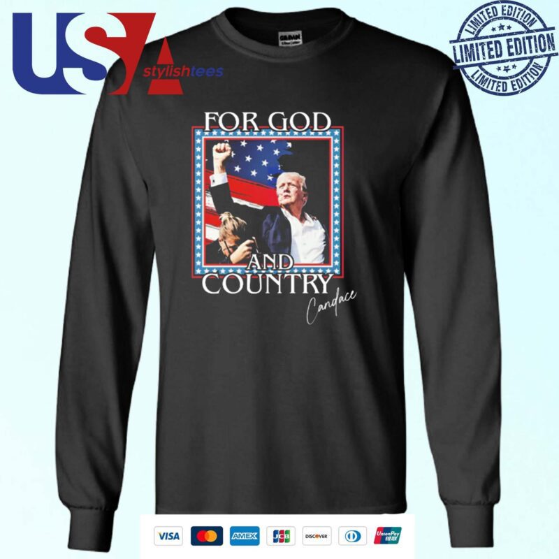 Official Trump Candace Owens For God And Country Trump Attempt Trump Shooting 2024 Sweater