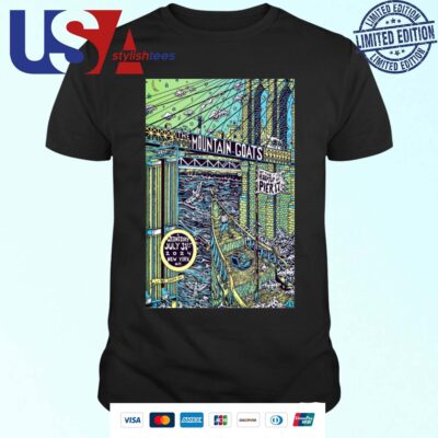 The Mountain Goats The Rooftop At Pier 17 in New York NY July 31 2024 T-shirt