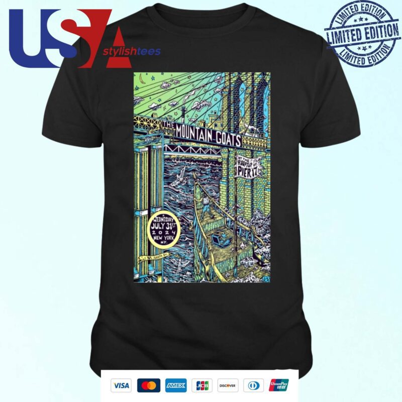 The Mountain Goats The Rooftop At Pier 17 in New York NY July 31 2024 T-shirt