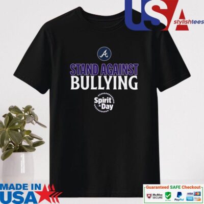 Official Atlanta Braves Stand Against Bullying Baseball Spirit Day Shirt