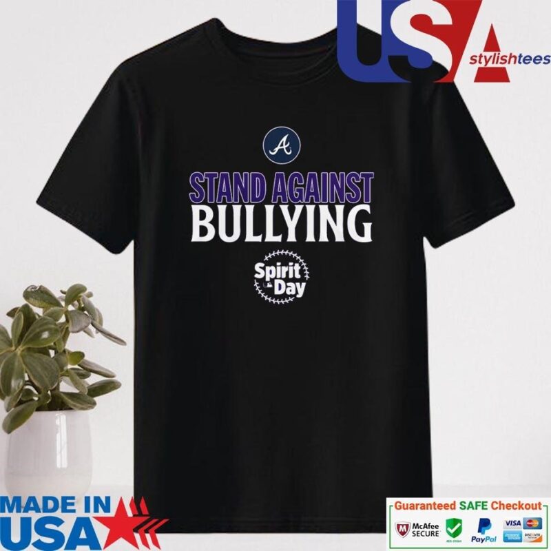 Official Atlanta Braves Stand Against Bullying Baseball Spirit Day Shirt