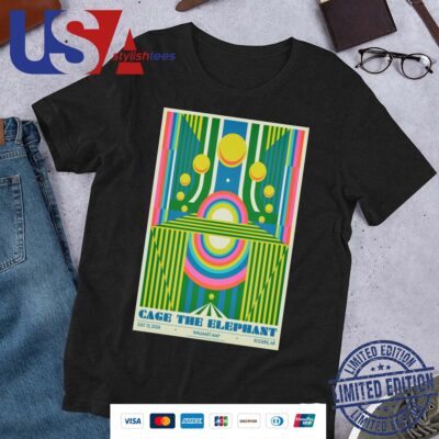 Official Cage The Elephant Walmart AMP Rogers AR July 15 2024 Shirt