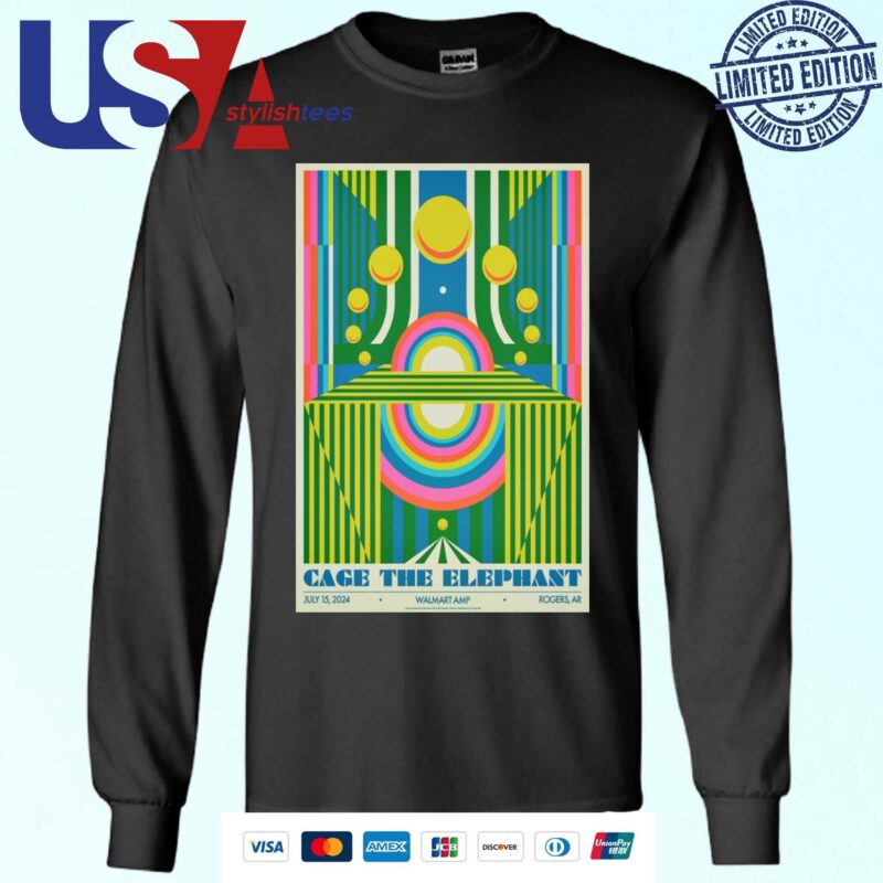 Official Cage The Elephant Walmart AMP Rogers AR July 15 2024 Sweater