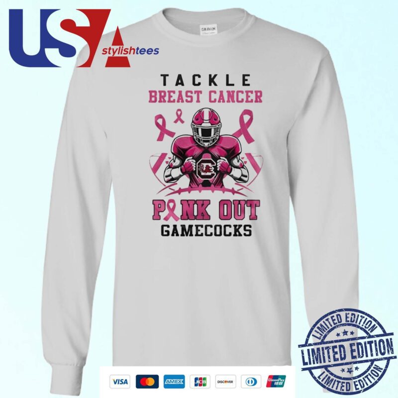 South Carolina Gamecocks Tackle Breast Cancer Pink Out 2024 Sweater