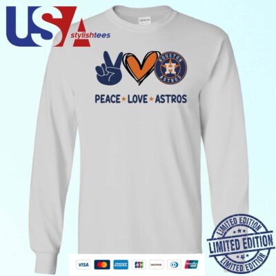 Peace Love Houston Astros MLB 2024 Sweater
