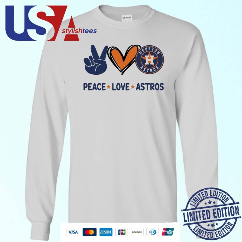 Peace Love Houston Astros MLB 2024 Sweater