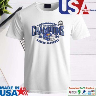 Official Kansas Jayhawks 2024 Big 12 Conference Football Champions Shirt