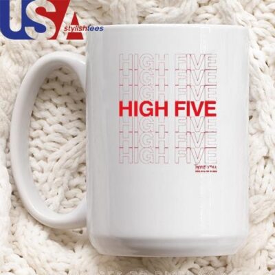 Tanner Smith High Five Spread Joy All Over The World Mug, Tumbler