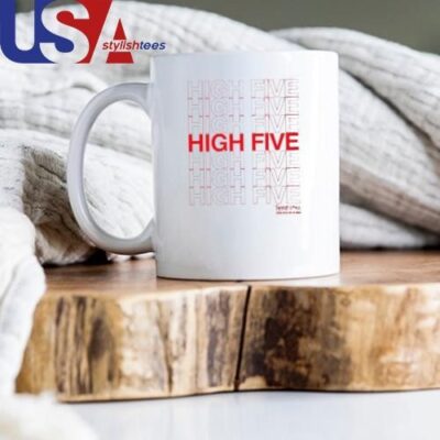 Tanner Smith High Five Spread Joy All Over The World Mug, Tumbler Mug White 11oz