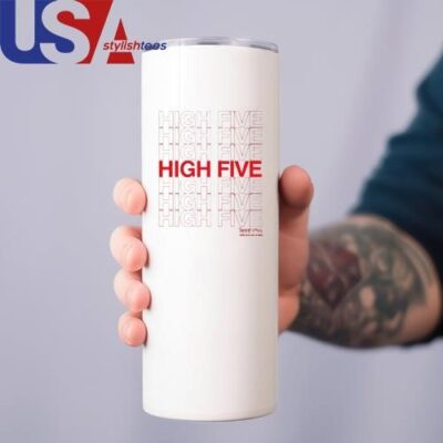 Tanner Smith High Five Spread Joy All Over The World Mug, Tumbler Tumbler 12oz White