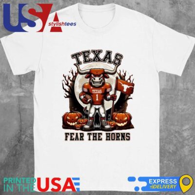 Texas Longhorns Halloween Fear The Horns Hook 'Em Horns Shirt