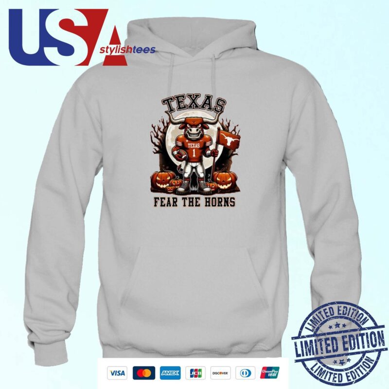 Texas Longhorns Halloween Fear The Horns Hook 'Em Horns Hoodie