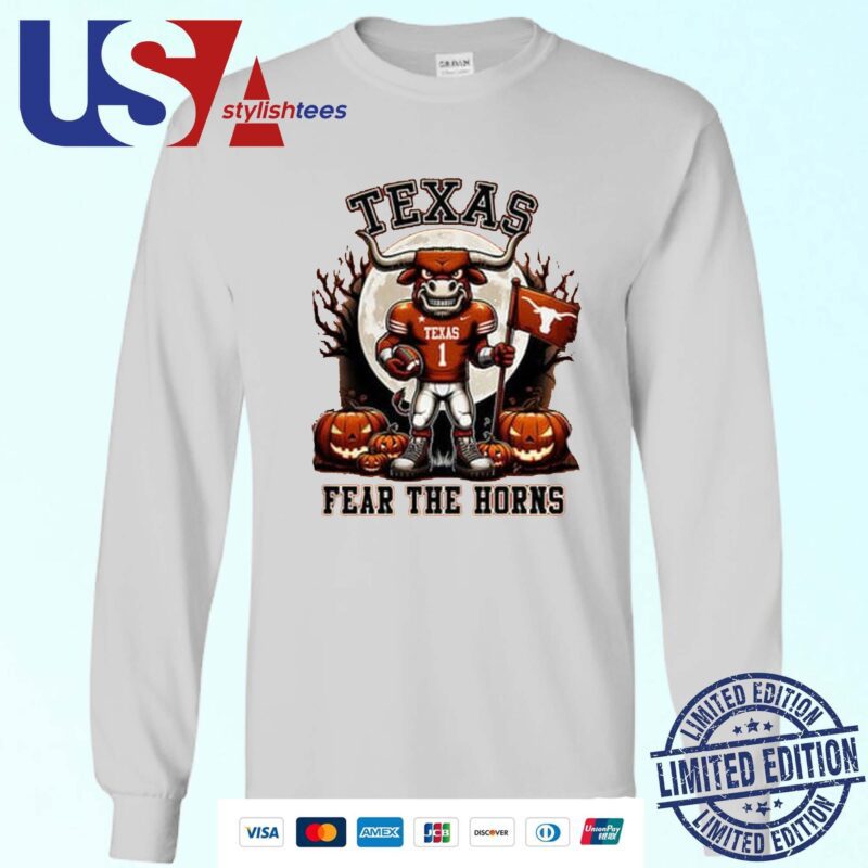 Texas Longhorns Halloween Fear The Horns Hook 'Em Horns Sweater