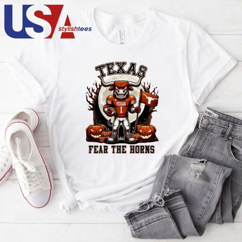 Texas Longhorns Halloween Fear The Horns Hook 'Em Horns T-shirt