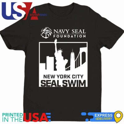 Official Navy Seal Foundation New York City Seal Swim T-Shirt
