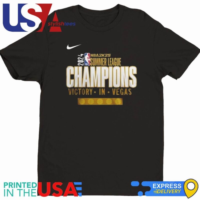 2024 NBA2K25 Summer League Champions Victory In Vegas Miami Heat Shirt