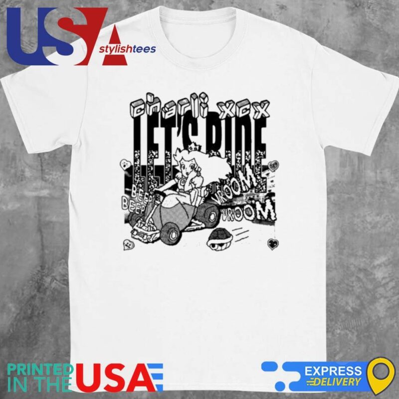 Charli Xcx Logo Let’s Ride Beep Beep Vroom Vroom Shirt