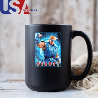 Trump Fight Style Mortal Kombat Mug, Tumbler Mug Black 11oz