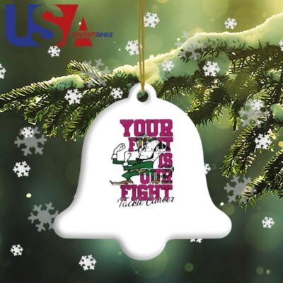 Notre Dame Fighting Irish Your Fight Is Our FIght Tackle Cancer 2024 Ornament