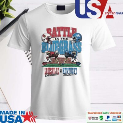 Official Louisville Cardinals Vs Kentucky Wildcats Battle In The Blue Grass 2024 Shirt