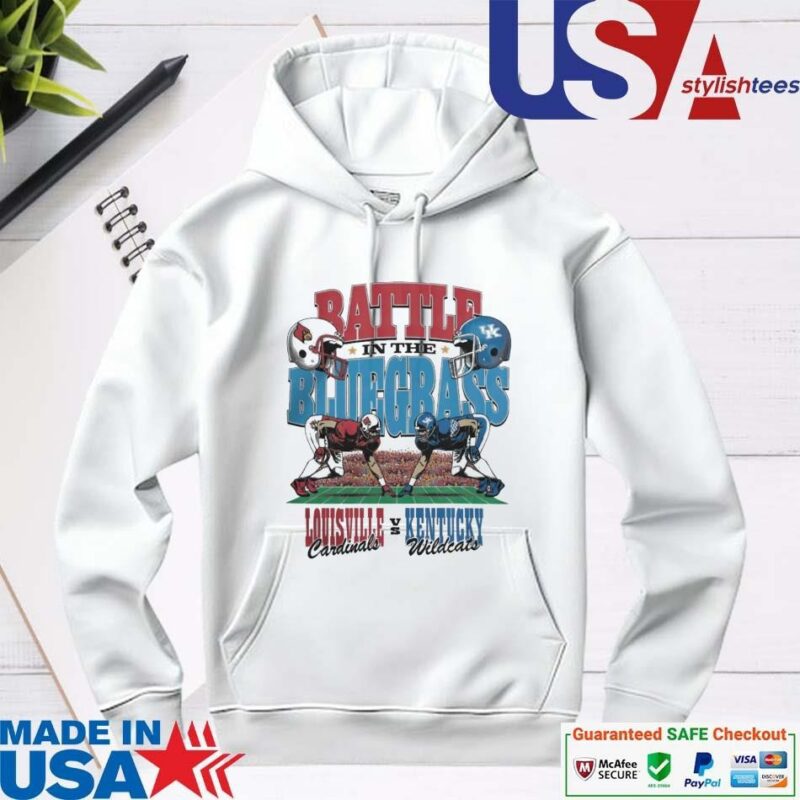 Official Louisville Cardinals Vs Kentucky Wildcats Battle In The Blue Grass 2024 hoodie