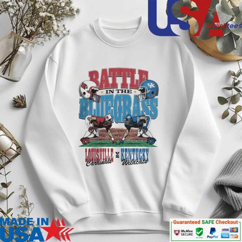 Official Louisville Cardinals Vs Kentucky Wildcats Battle In The Blue Grass 2024 sweater