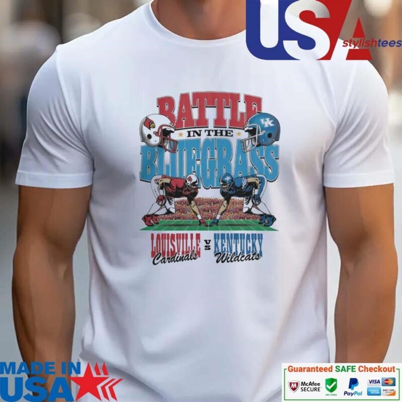 Official Louisville Cardinals Vs Kentucky Wildcats Battle In The Blue Grass 2024 unisex