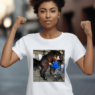Tim Walz had his stomach pumped because he drank too much horse semen women-t-shirt